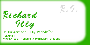 richard illy business card